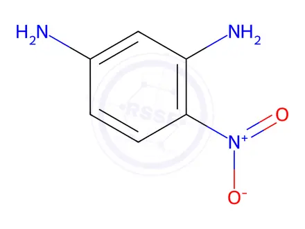 Chemical structure of 4-Nitrobenzene-1,3-diamine sulfate
