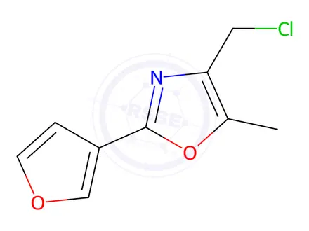 Chemical structure of 4-Chloromethyl-5-methyl-2-(furan-3-yl)oxazole