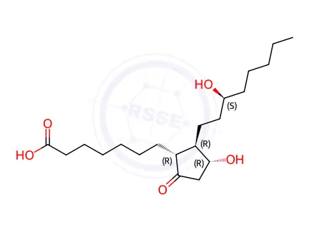 Chemical structure of Alprostadil (Prostaglandin E1) Impurity 12(PGE0)