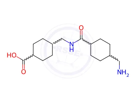 Chemical structure of Tranexamic Acid EP Impurity E Hydrochloride