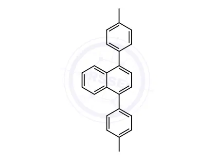 Chemical structure of Naphthalene, 1,4-bis(4-methylphenyl)-
