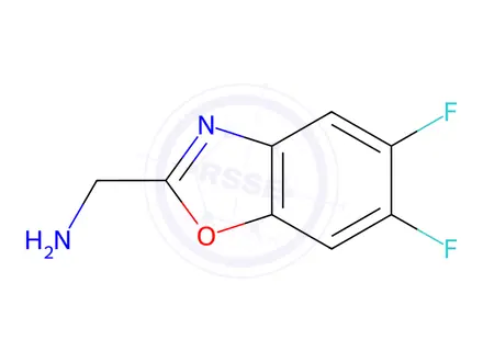 Chemical structure of (5,6-Difluorobenzo[d]oxazol-2-yl)methanamine