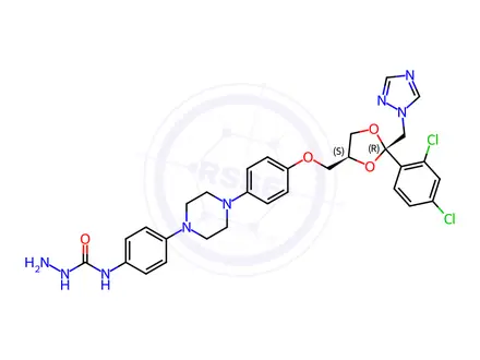 Chemical structure of Itraconazole Impurity 20