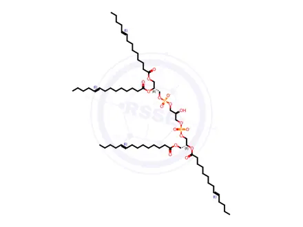 Chemical structure of 14:1 Cardiolipin