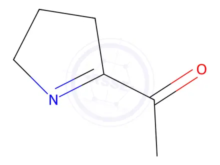 Chemical structure of 2-Acetyl-1-pyrroline