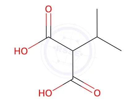 Chemical structure of 2-Isopropylmalonic Acid