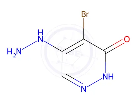 Chemical structure of 4-Bromo-5-hydrazinylpyridazin-3(2H)-one