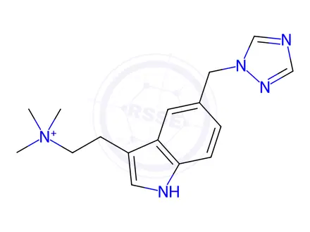 Chemical structure of Rizatriptan N,N,N-Trimethylethanammonium Chloride