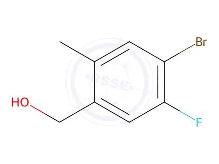 Chemical structure of 4-Bromo-5-fluoro-2-methylbenzyl alcohol