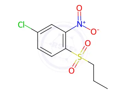 Chemical structure of 4-Chloro-2-nitro-1-(propylsulfonyl)benzene