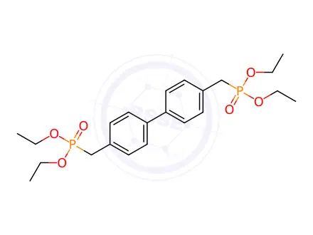 Chemical structure of 4,4'-Bis(Diethylphosphonomethyl)biphenyl