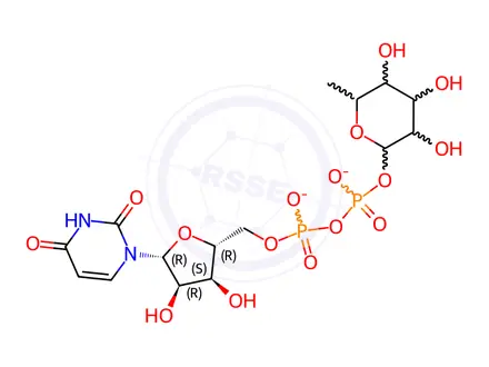 Chemical structure of UDP-a-L-Rha Sodium Salt