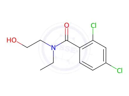 Chemical structure of 2,4-Dichloro-N-ethyl-N-(2-hydroxyethyl)benzamide