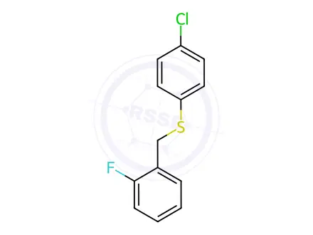 Chemical structure of (4-Chlorophenyl)(2-fluorobenzyl)sulfane