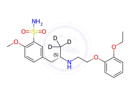 Chemical structure of (S)-Tamsulosin-d3 Hydrochloride