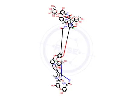 Chemical structure of Teicoplanin Impurity 13 (TA 2-1b) (RRT 0.88)