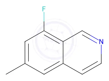 Chemical structure of Isoquinoline, 8-fluoro-6-methyl-