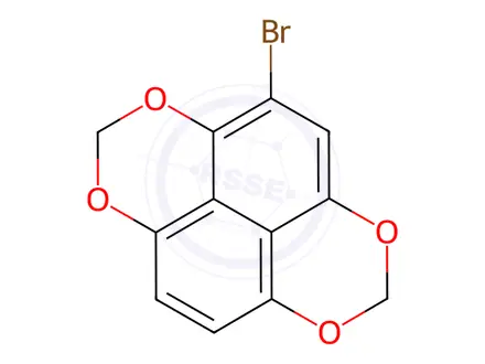 Chemical structure of 4-Bromonaphtho[1,8-de:4,5-d'e']bis([1,3]dioxine)