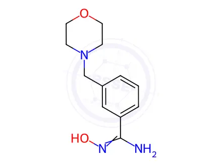Chemical structure of n'-Hydroxy-3-(morpholin-4-ylmethyl)benzene-1-carboximidamide