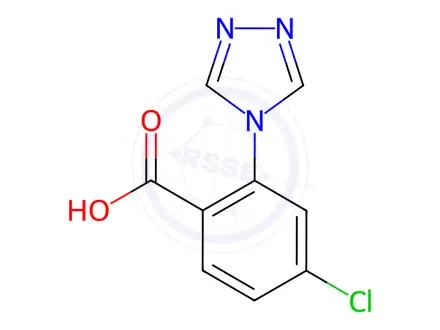 Chemical structure of 4-Chloro-2-(4H-1,2,4-triazol-4-yl)benzoic acid