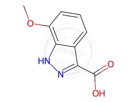 Chemical structure of 7-Methoxy-1H-indazole-3-carboxylic Acid