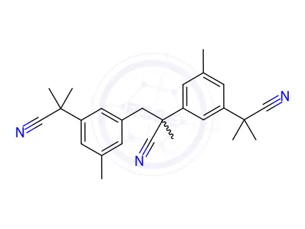 Chemical structure of Anastrozole Impurity 30