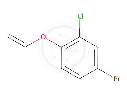 Chemical structure of 4-Bromo-2-chloro-1-(vinyloxy)benzene