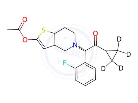 Chemical structure of Prasugrel D4