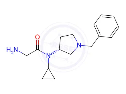 Chemical structure of 2-Amino-N-(1-benzylpyrrolidin-3-yl)-N-cyclopropylacetamide
