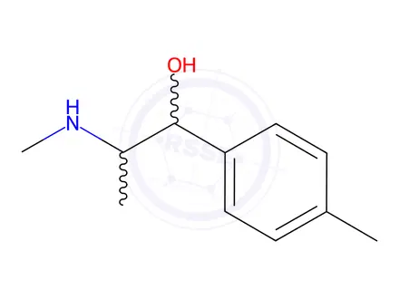 Chemical structure of 4-Methyl ephedrine hydrochloride