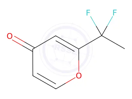 Chemical structure of 2-(1,1-Difluoroethyl)-4H-pyran-4-one