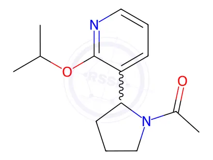 Chemical structure of 1-(2-(2-Isopropoxypyridin-3-yl)pyrrolidin-1-yl)ethanone