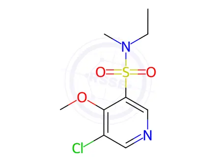 Chemical structure of 5-Chloro-N-ethyl-4-methoxy-N-methylpyridine-3-sulfonamide