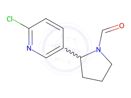 Chemical structure of 2-(6-Chloropyridin-3-yl)pyrrolidine-1-carbaldehyde