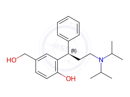 Chemical structure of (R)-5-Hydroxymethyl Tolterodine Formate