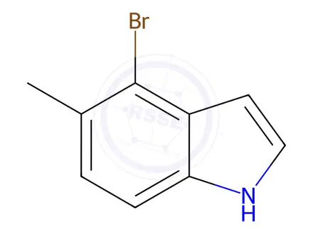 Chemical structure of 4-bromo-5-methyl-1H-indole