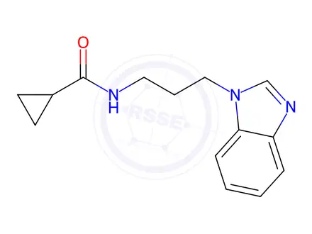 Chemical structure of n-(3-(1h-Benzo[d]imidazol-1-yl)propyl)cyclopropanecarboxamide