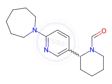Chemical structure of 2-(6-(Azepan-1-yl)pyridin-3-yl)piperidine-1-carbaldehyde
