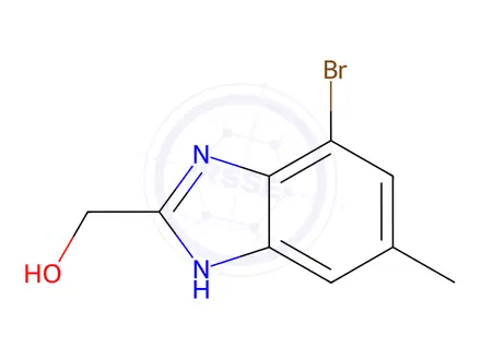 Chemical structure of (7-bromo-5-methyl-1H-benzimidazol-2-yl)methanol