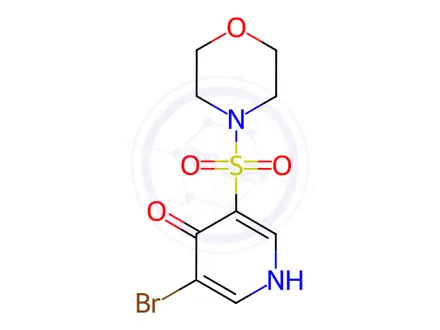 Chemical structure of 3-Bromo-5-(morpholinosulfonyl)pyridin-4-ol