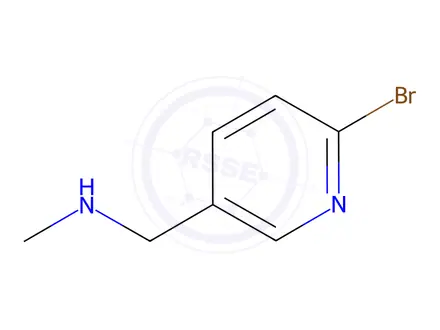 Chemical structure of 1-(6-Bromopyridin-3-yl)-N-methylmethanamine hydrochloride