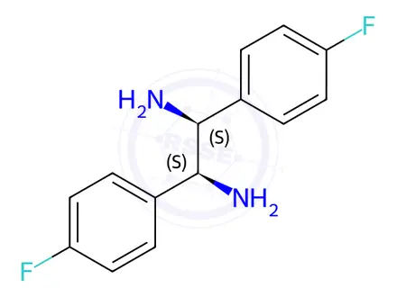 Chemical structure of (1S, 2S)-1,2-Bis(4-fluorophenyl)ethylenediaMine dihydrochloride