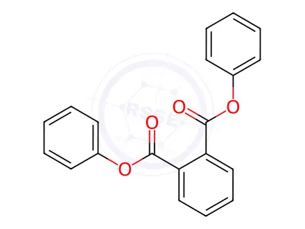 Chemical structure of Phthalic acid, bis-phenyl ester