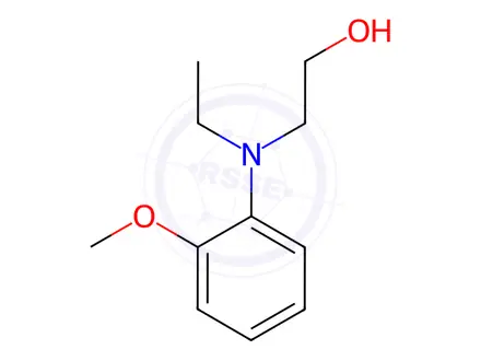 Chemical structure of ETHANOL,2-[ETHYL(2-METHOXYPHENYL)AMINO]-