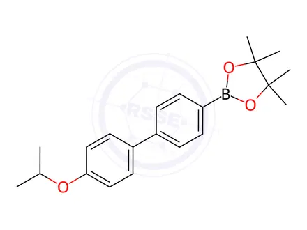 Chemical structure of 2-(4'-Isopropoxy-[1,1'-biphenyl]-4-yl)-4,4,5,5-tetramethyl-1,3,2-dioxaborolane