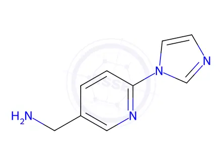 Chemical structure of [6-(1H-Imidazol-1-yl)pyridin-3-yl]methanamine