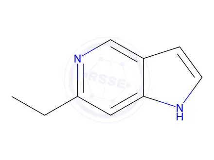 Chemical structure of 1H-Pyrrolo[3,2-c]pyridine, 6-ethyl-