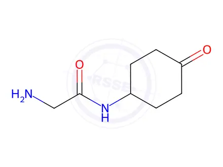 Chemical structure of 2-Amino-N-(4-oxocyclohexyl)acetamide