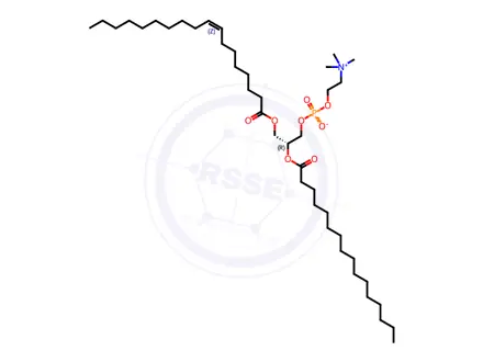 Chemical structure of 18:1(n10)-16:0 PC