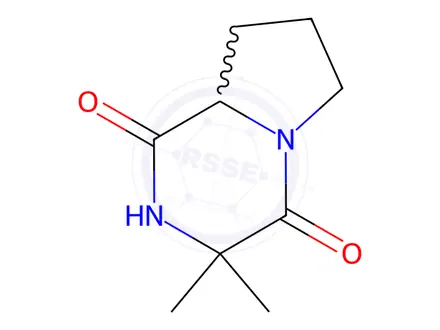 Chemical structure of 3,3-Dimethylhexahydropyrrolo[1,2-a]pyrazine-1,4-dione